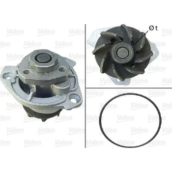 Chladič motoru Vodní čerpadlo, chlazení motoru VALEO 506798