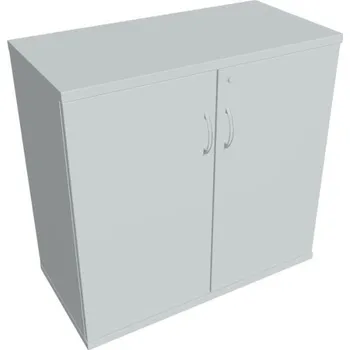 Kancelářský vozík HOBIS kancelářská policová skříň - SZ 2 80 01, zámek Huwill, šedá + doprava zdarma