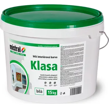 barva na zeď Mistral Paints Klasa 15 kg bílá 