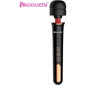 Vibrátor Paloqueth Powerful Massage Wand Rechargable Black-Gold