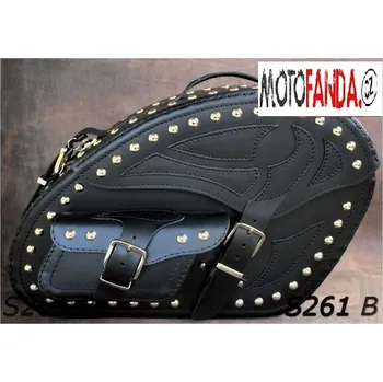 Zavazadlo na motocykl Kožené brašny S261 se zámkem 57x37x20cm - bez nýtů