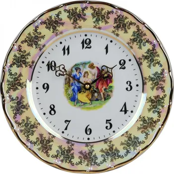 Hodiny Talíř - hodiny porcelánové 2045