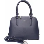 Pevná dvousekční tmavěmodrá kabelka do ruky FLORA&CO F6539