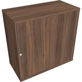 Kancelářský vozík HOBIS kancelářská policová skříň - SZ 2 80 03 P, zámek Huwill, roleta pravá, ořech + doprava zdarma