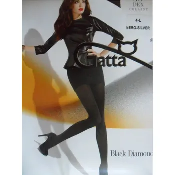 Dámské punčochy Gatta Black daimond 50 den Punčochové kalhoty nero silver 4-L