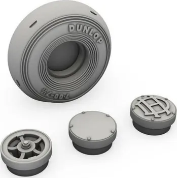 Plastikový model CMK 1/48 DH.82 T.Moth Mainwh.&Tailskid w/wheel (AIRF)