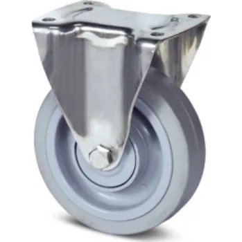 Dvoukolový ruční vozík Nerezové gumové kolo UFX 100, pevné, plotýnka