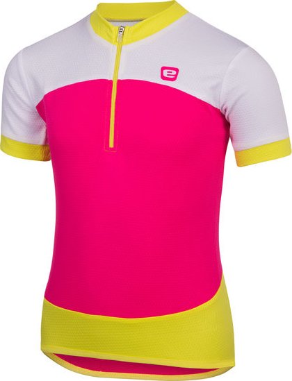 Dětský dres Etape Peddy, růžová|limeta