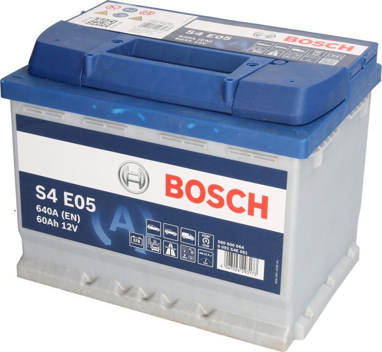BOSCH S4 0 092 S4E 051 Batterie 12V 60Ah 640A B13 EFB-Batterie 12V