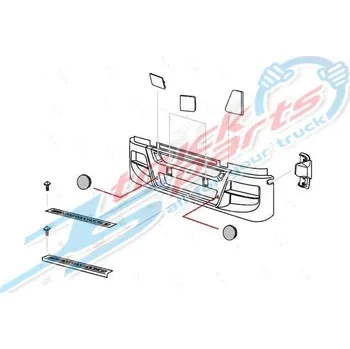 L/P krytka předního nárazníku hranatá - COVIND