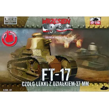 Plastikový model First To Fight 1/72 FT-17 French light tank with 37mm cannon