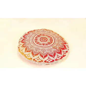 Povlak na polštářek Povlak na meditační polštář mandala oranžová