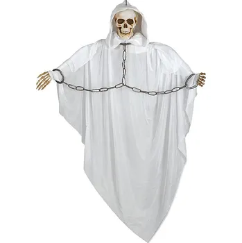 Karnevalový doplněk Guirca Fiestas Španělsko Závěné strašidlo bílé s řetězem D