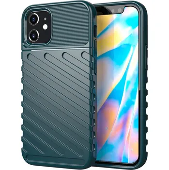 Pouzdro na mobilní telefon Thunder: Thunder silikonové pouzdro pro iPhone 12 mini, zelený
