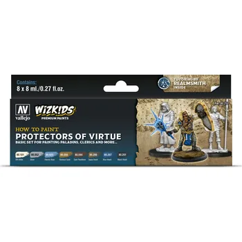 Modelářská barva Vallejo Wizkids Premium Set 80252 Protectors of Virtue (8)
