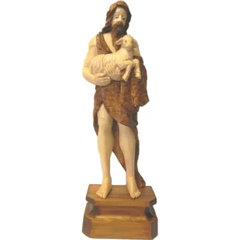 Vánoční dekorace Dědečkovy hodiny Jan Křtitel 43 cm dřevo