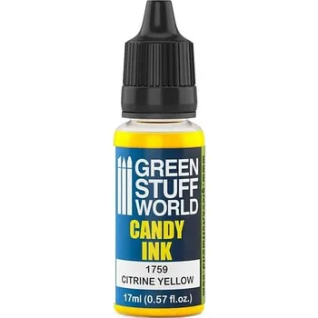 Modelářská barva Green Stuff World: Candy Ink Citrine Yellow 17ml