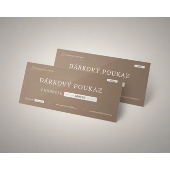 Dárková krabička Dárkový poukaz 2000,- Kč, Tištěný poukaz (200,- Kč)