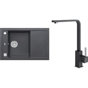 Set Alveus (dřez Formic 30 Black 91 + baterie Afra Black 91) SETA20169