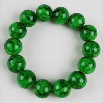 Náušnice UNI Náramek pružný zelený