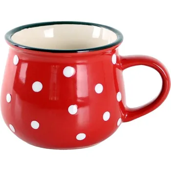Toro Hrnek červený s bílými puntíky 250 ml