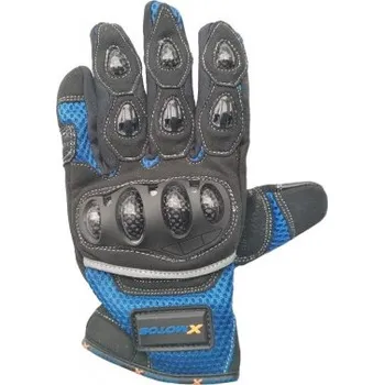 Helma na motorku Moto rukavice XMOTOS pro dospělé - černo/modré S