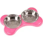 Karlie-Flamingo Miska nerez KOST 2x1500ml/49x30x10/růžová