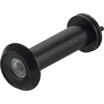 Dveřní kukátko Dveřní protipožární kukátko ø 14 mm, čočka 200°, tl. dveří 50-80 mm, černé | Dveře a dveřní příslušenství Dveřní kukátka Panoramatická dveřní kukátka