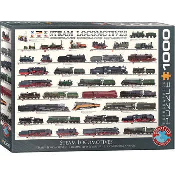 Puzzle Eurographics Parní lokomotivy 1000 dílků