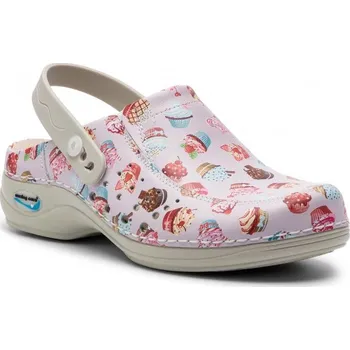 Dámské pantofle Nursing Care BERLIM pratelná dámská pracovní obuv pro cukráře s páskem WG4APF30 Velikost: 39