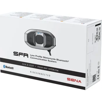 Interkom na motorku Komunikační zařízení SENA SFR (DOSAH 1,2 KM) BLUETOOTH HANDSFREE HEADSET (Bluetooth headset pro jízdu na motocyklu)