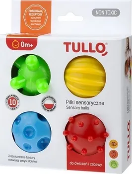 Hračka pro nejmenší Tullo Edukační míčky 4 ks barevné