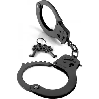 Pouta na ruce kovová Pipedream FFS Designer Metal Handcuffs černá - s kupónem KUP15 cena 229 Kč + extra diskrétní expedice