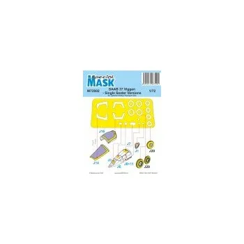 Plastikový model 1/72 Mask for SAAB 37 Viggen Single Seater