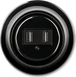 ABB Decento Přístroj nabíjecí USB, černá