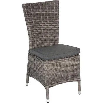 DEOKORK Ratanové křeslo jídelní BORNEO LUXURY (šedá)