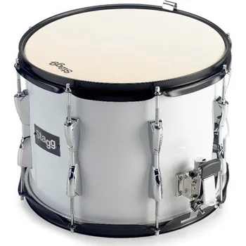 Jednotlivý buben Stagg MASD-1310, bubínek rytmický pochodový 13" x 10", bílý