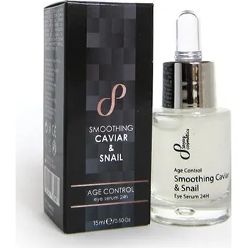 Pleťový krém Sayaz Cosmetics Přírodní omlazující a zjemňující oční gel sérum kaviár & hlemýžď 24h 15 ml