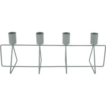 Svícen Svícen na 4 svíčky Row zelená Present Time (Barva- zelená)