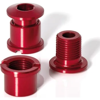 Převodník na kolo XLC CR-X01 červené (5 ks) (Šrouby XLC CR-X01 pro převodník 5ks červené)