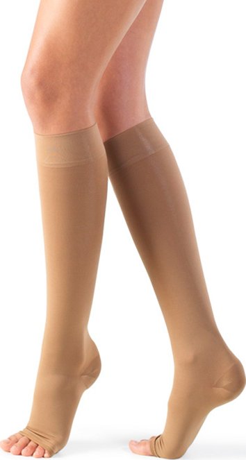 Nursing Care MN41 340 DEN zdravotní kompresní podkolenky unisex béžové Velikosti Punčoch: I