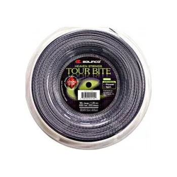 Struna na výplet tenisové rakety Solinco tenisový výplet Tour Bite Diamond Rough 200m 1,20