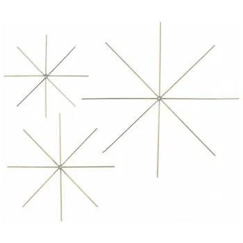 Vánoční dekorace Meyco Drátěná kostra hvězda 5 ks 10 cm 