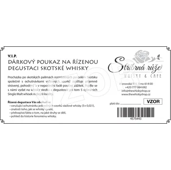 Dárkový potravinový koš Dárkový poukaz na degustaci sladových whisek