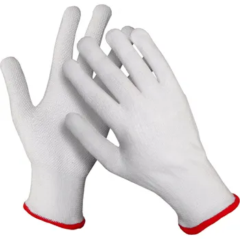 Pracovní rukavice Caleton textilní rukavice PVC terčíky na dlani a prstech 11
