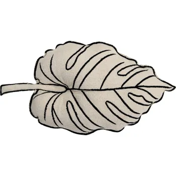 Úložný box Polštář Lorena Canals béžový, list monstera - Plants