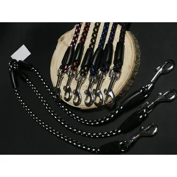 Vodítko pro psa Palkar vodítko roztrojka pro psy 40 cm x 8 mm černo-bílá