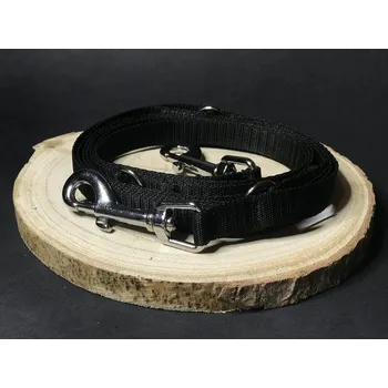 Vodítko pro psa Palkar vodítko přepínací z popruhu pro psy 250 cm x 16 mm černá (Palkar vodítko přepínací z popruhu pro psy 250 cm x 16 mm černá)