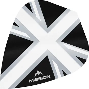 Příslušenství pro šipky Mission Letky Alliance Union Jack - Black / White F3096