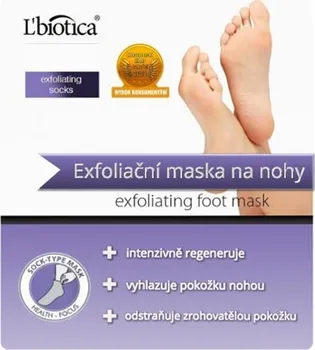 Kosmetika na nohy L'biotica Maska pro zjemnění a hydrataci nohou 40 ml